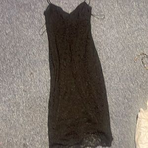 black lace dress